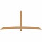 Ekena Millwork Bellingham Timber Gable Bracket, Western Red Cedar, 96"W x 44"H x 1 1/2"D x 5 1/2"F, 11/12 Pitch GBW096X44X0206BEL00SWR - alternate 1